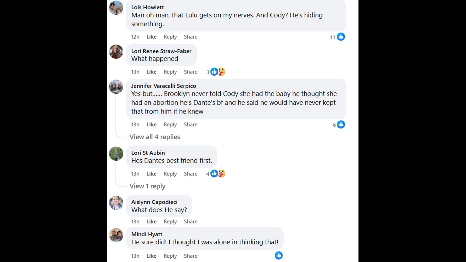Fans voice their opinions about Cody (Image via Facebook/General Hospital Fans - Official)
